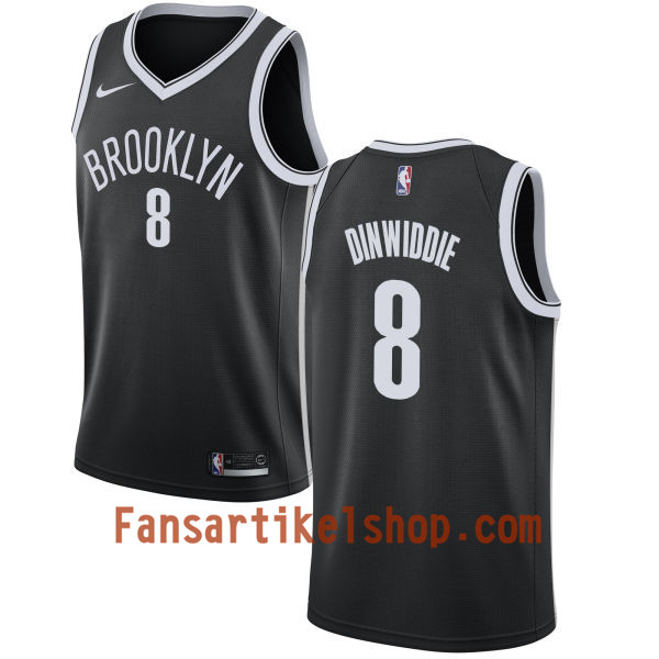 NBA Brooklyn Nets Trikot Spencer Dinwiddie 8 Nike 2017-18 Schwarz Swingman - Herren NBA Brooklyn Nets Trikot Spencer Dinwiddie 8 Nike 2017-18 Schwarz Swingman - Herren